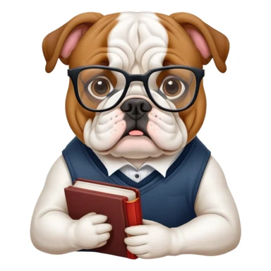 bulldog ingles bookseller sticker
