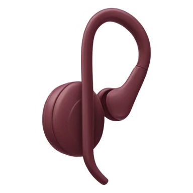 Ear Pods maroon color sticker