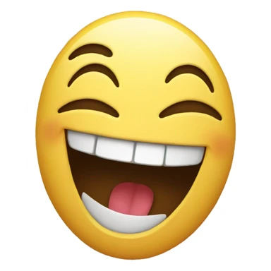 emoji face holding its laughter sticker