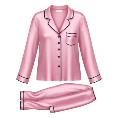 Light pink silk pyjamas set sticker