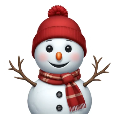 snowman with outfits (no carrot) sticker