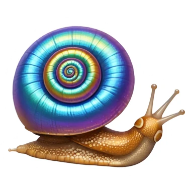 shiny snail sticker