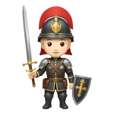 castle-guard, chibi full body sticker