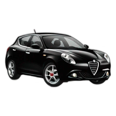 Alfa Romeo Giulietta nera 2013 sticker