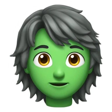 Corazón verde flechado sticker