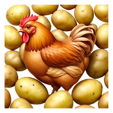 Hunters chicken and new potatoes sticker