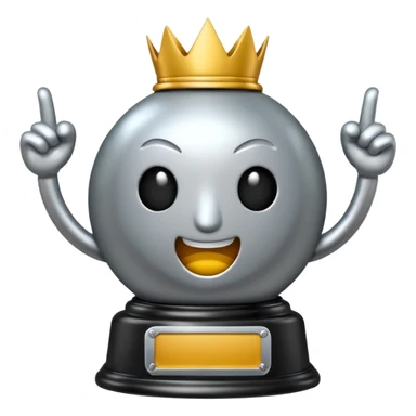 trofeu escrito "PANIC" sticker