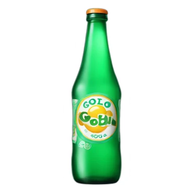 Goli soda bottle made up of glass sticker