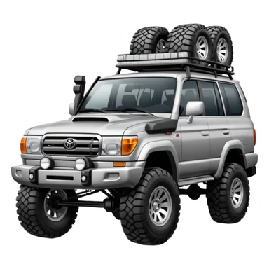 Modified Toyota landcruiser sticker