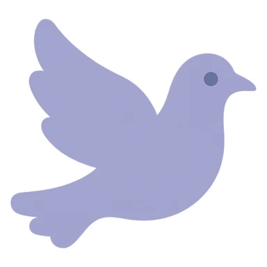 A dull purple Dove  sticker