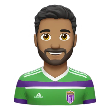 Jugador de fútbol real Valladolid sticker