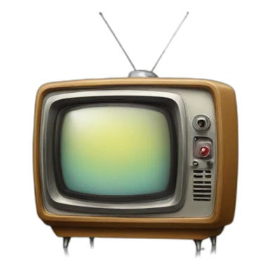 1950's television sticker