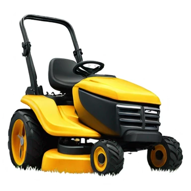 Lawn mower smiling sticker