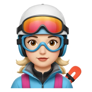 skier sticker