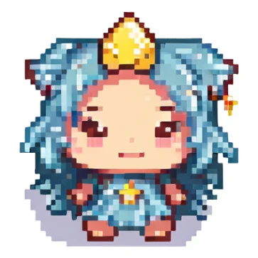 winking chibi star sticker