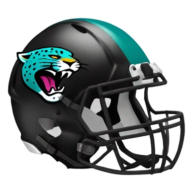 Jacksonville jaguars black football helmet sticker
