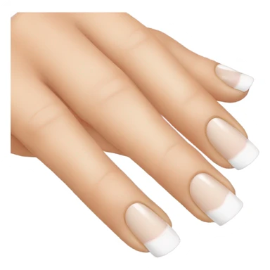 French tip nails sticker