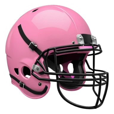 Pink football helmet sticker