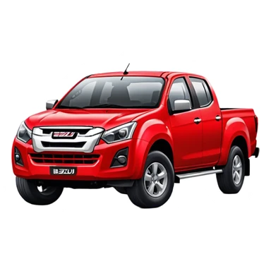 Isuzu D-MAX - Isuzu (Model Year: 2024) (Iconic colour: Red) sticker
