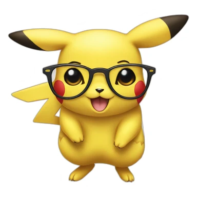 Pikachu avec des lunettes de soleil  sticker