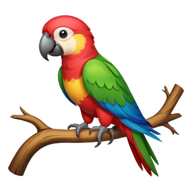 Perroquet de face sticker