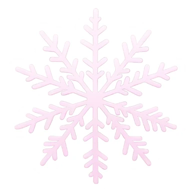 Snowflake light pink  sticker