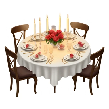 Candle lit dinner sticker