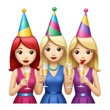 girls party in club sticker