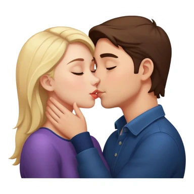 Lover kissing sticker
