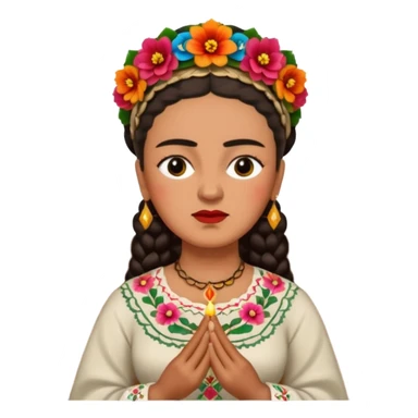 Frida Kahlo in church sticker