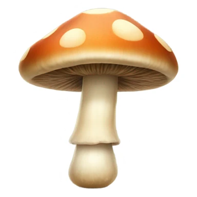 Mushroom with smiley face, legs and arms sticker