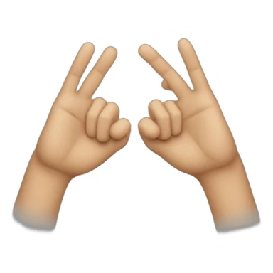 Double hand hun up sticker