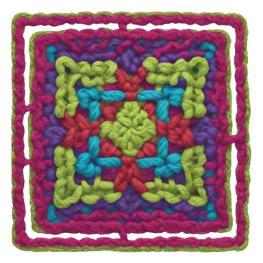 Granny square  sticker