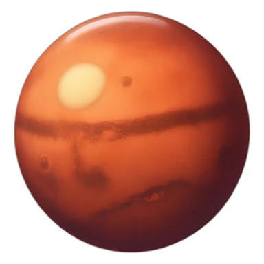 planet mars with a 😍 sticker