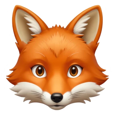 fox face sticker