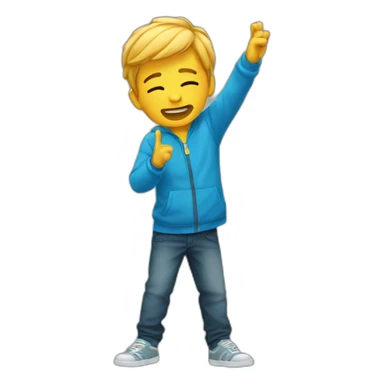 Un garçon qui dab sticker