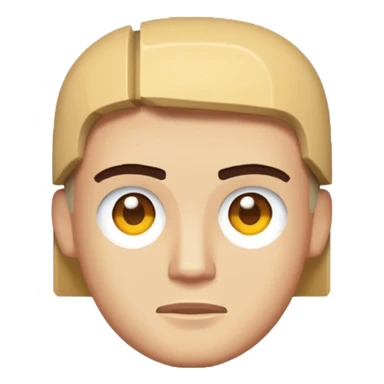 Pixeled style head sticker