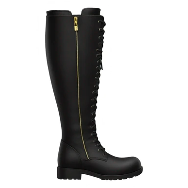 Black knee high boots sticker
