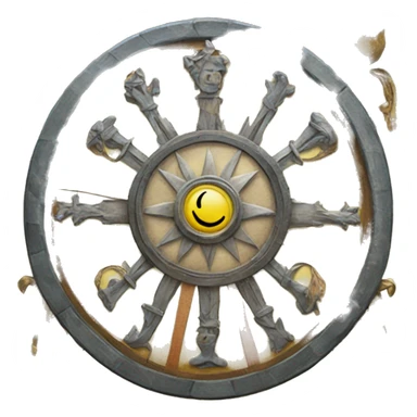 The Wheel of Fortune tarot card  sticker