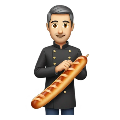 vladimir poutin holding a saussage sticker