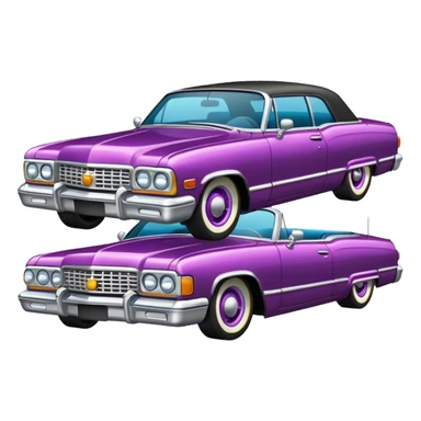 Emoji de carro lowrider para copiar  sticker