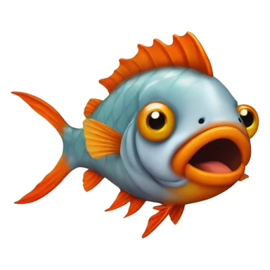 Poisson rouge sticker