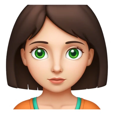 Dora l'exploratrice with fair skin with green eyes sticker
