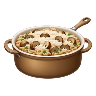 Une casserole du riz et des champignons  sticker