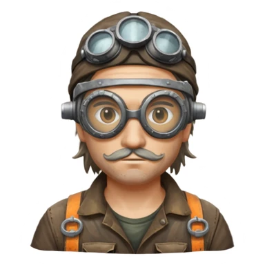 débrouille personnage ferrailleur post apo  sticker