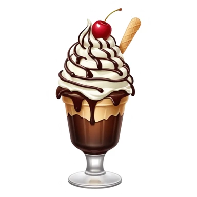 Ice cream sundae sticker