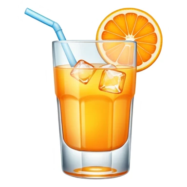 Orange juice jottled sticker