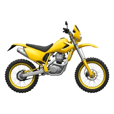 yellow enduro bike sticker