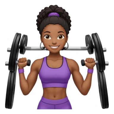 Black gym girl sticker