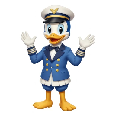 donald duck full sticker